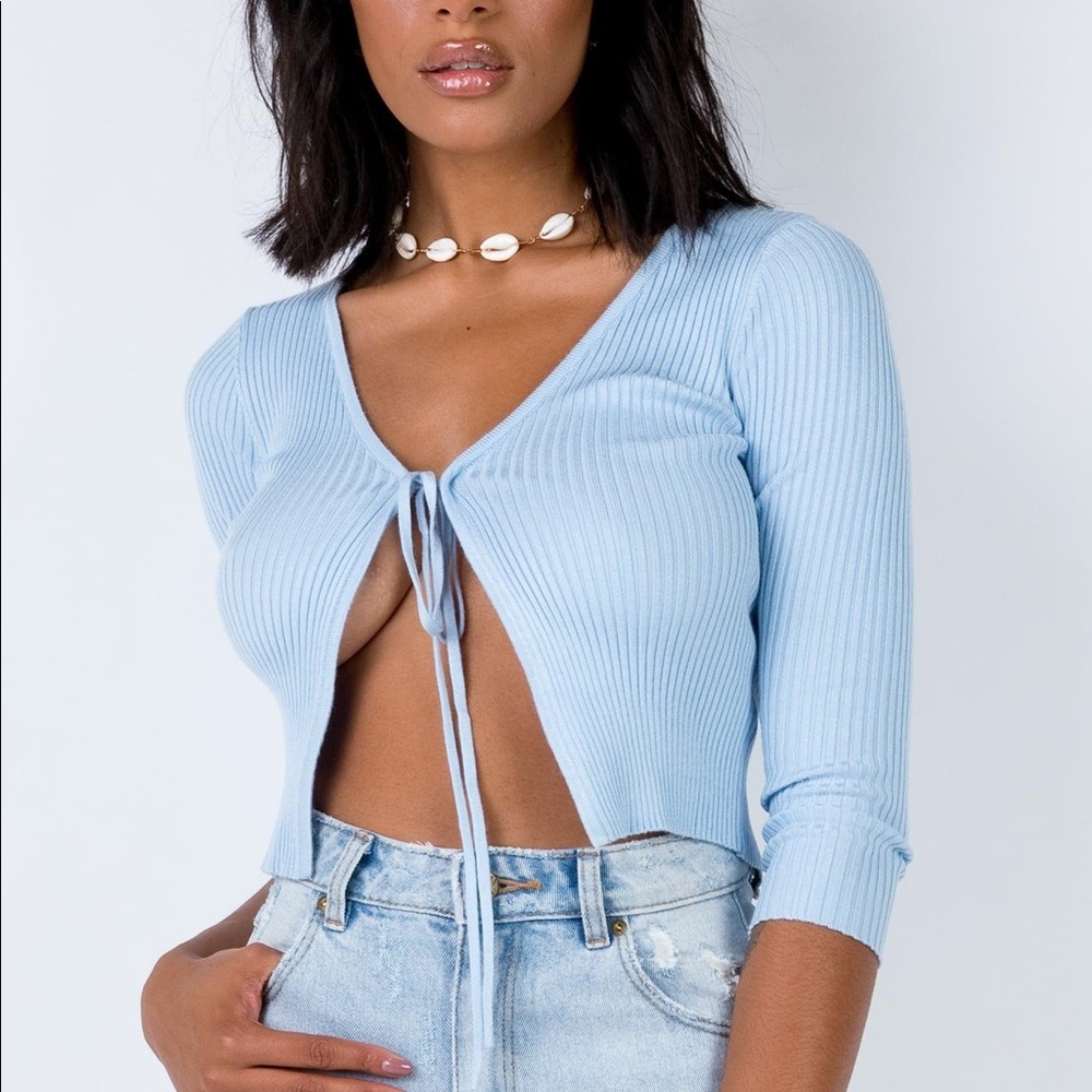 Princess polly blue cudal top